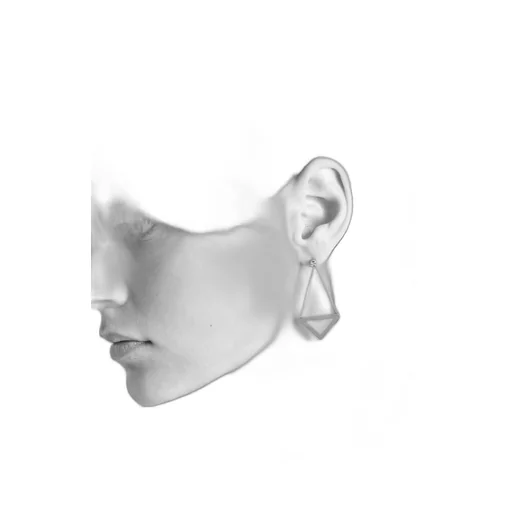 Eternal Gold cut-out drop earrings in yellow gold with diamonds