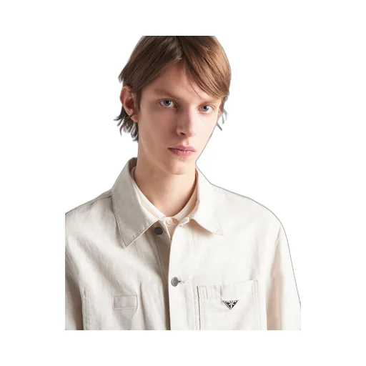 Chambray blouson jacket