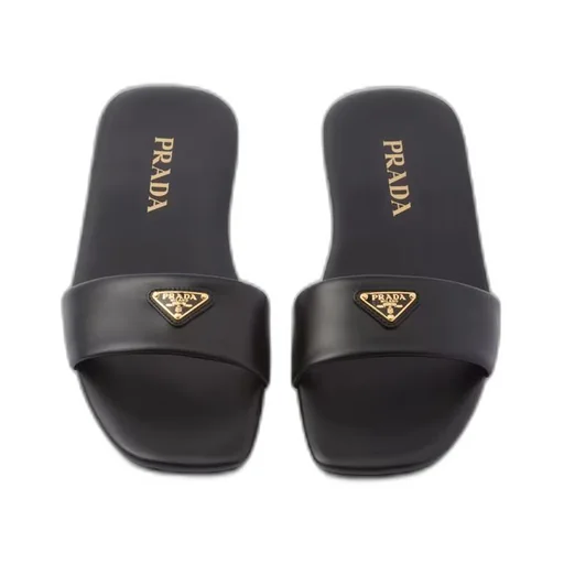 Leather slides