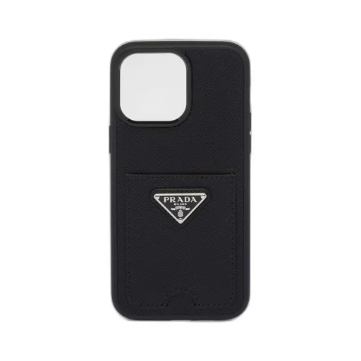 Saffiano leather cover for iPhone 14 Pro Max