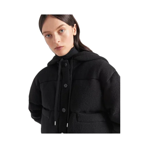 Wool and cashmere down jacket