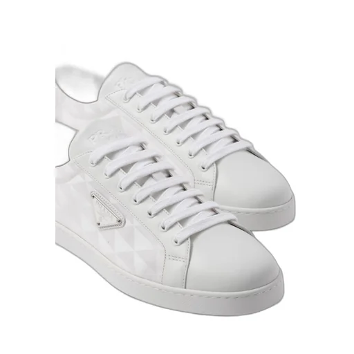 Leather and Re-Nylon sneakers