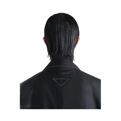 Single-breasted wool coat