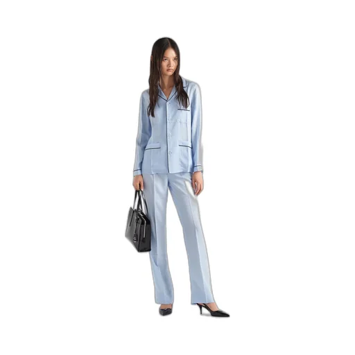 Jacquard crêpe de Chine pajamas
