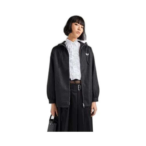 Re-Nylon hooded blouson jacket