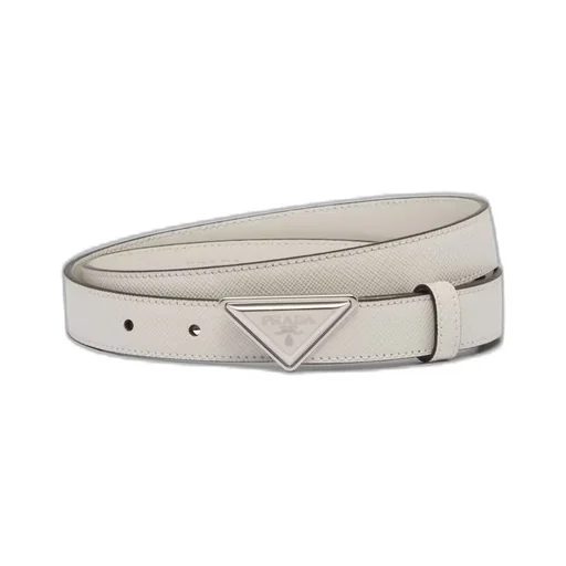 Saffiano leather belt