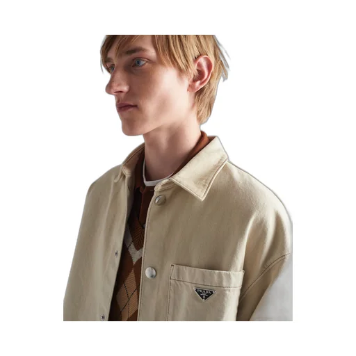 Worn bull-denim shirt