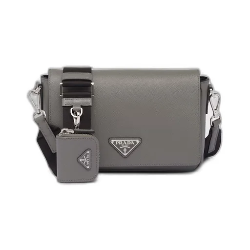 Saffiano leather shoulder bag