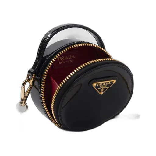 Patent leather mini-pouch