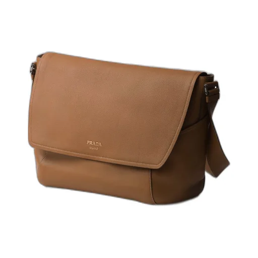 Large leather shoulder bag