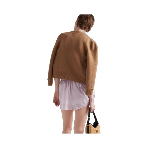 Checked cotton shorts
