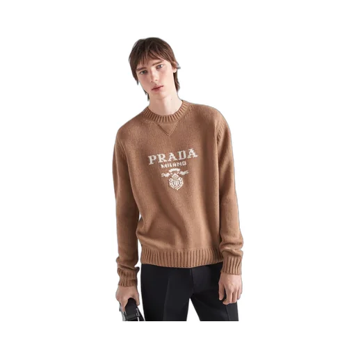 Wool and cashmere crew-neck sweater