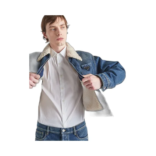 Padded denim jacket