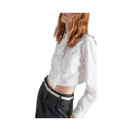Saffiano leather belt