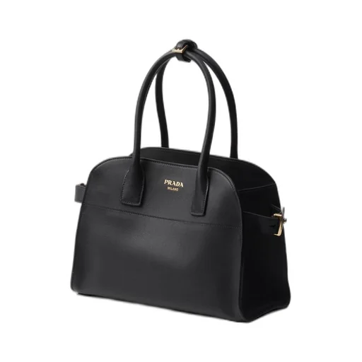 Medium leather tote bag