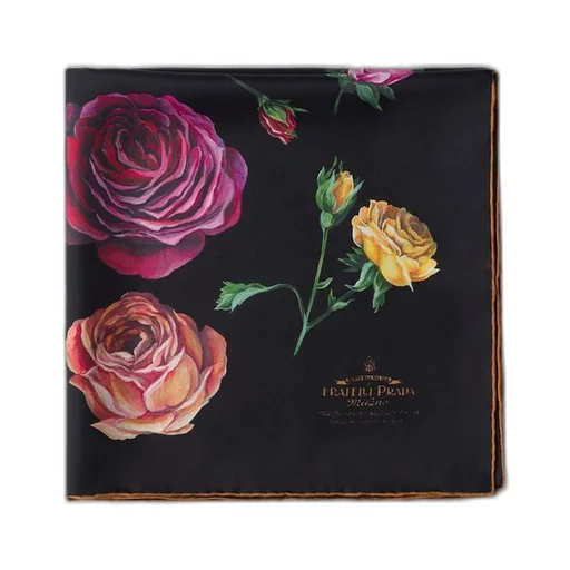 Printed silk twill scarf