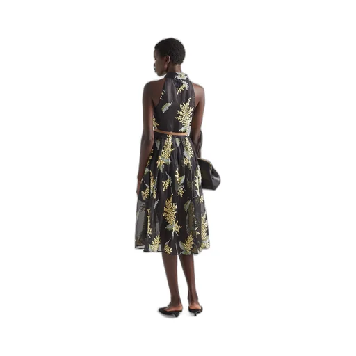 Embroidered organza dress