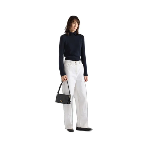 Leather shoulder bag