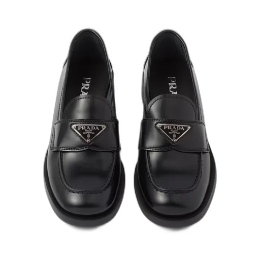 Unlined brushed leather loafers