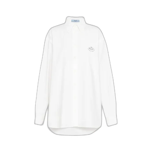 Embroidered Oxford cotton shirt