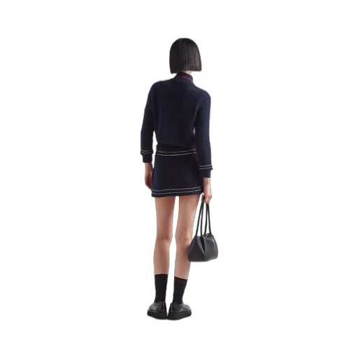 Cashmere miniskirt