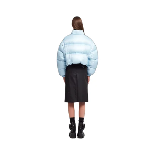 Re-Nylon cropped convertible down jacket
