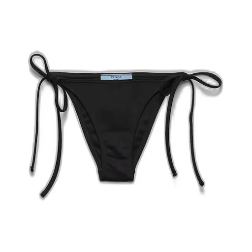 Interlock knit bikini bottom
