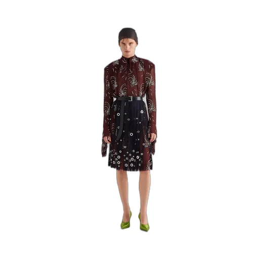 Embroidered georgette dress