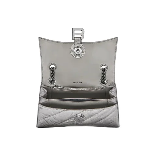 Crush Small Chain Bag Metallized Quilted