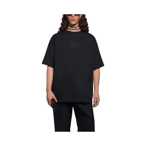 Logo Printing Loose Round Neck T-Shirt