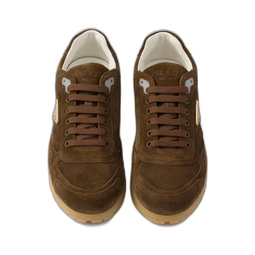 Trail faded suede sneakers