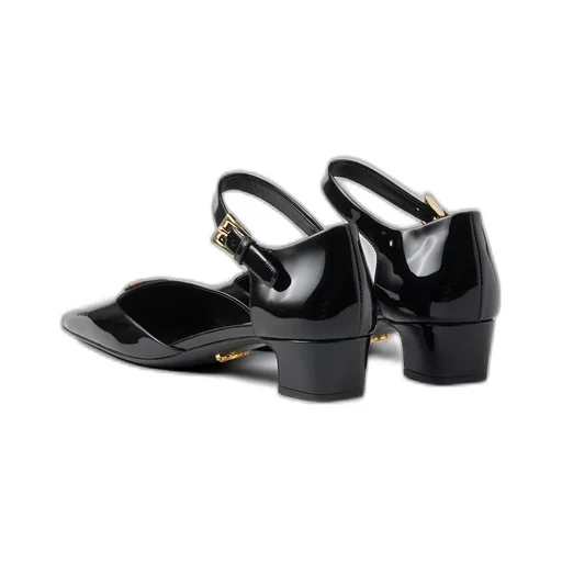 Patent leather pumps