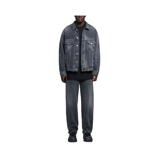 Drip Peace Large Fit Denim Jacket GS Black