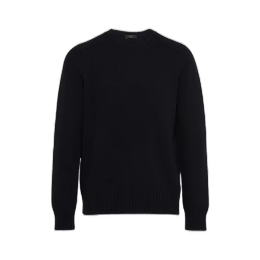 Wool and cashmere crew-neck sweater