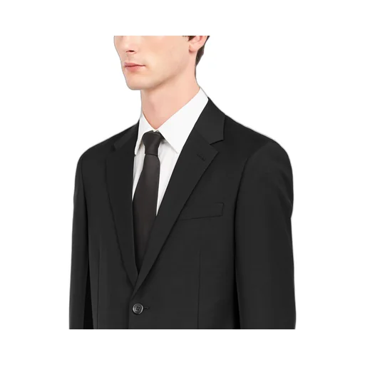 Wool and mohair single-breasted suit