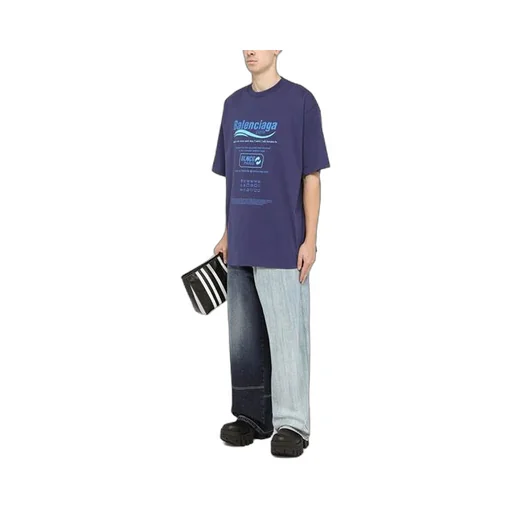Dry Cleaning Alphabet Printing Retro Knit T-Shirt