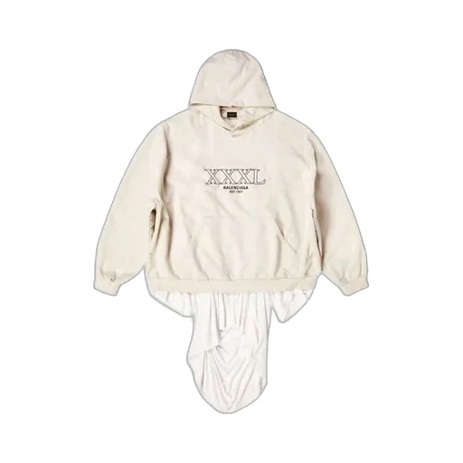 XXXL Patched T-Shirt Hoodie Oversized