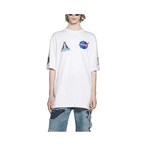 x NASA Crossover Loose Round Neck T-Shirt