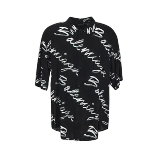 Scribble Logo Short Sleeve Minimal Shirt