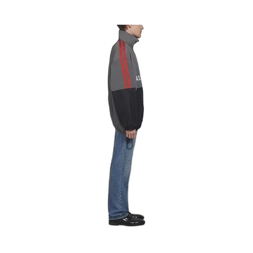 Two-Tone Logo-Print Shell Jacket