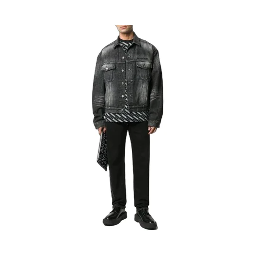 Denim Jacket With Back Logo Large Fit