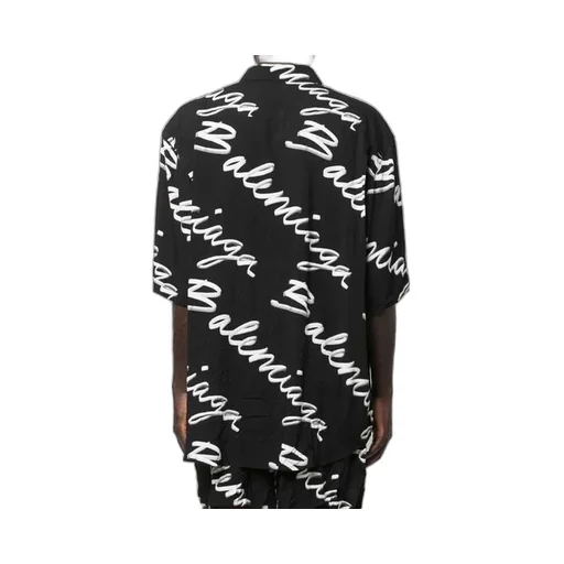 Scribble Logo Short Sleeve Minimal Shirt