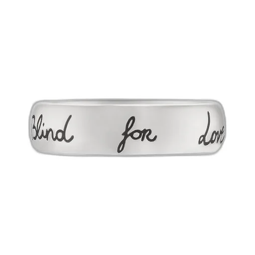 Blind For Love' ring in silver