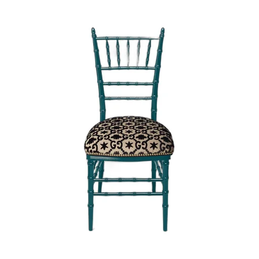 Chiavari chair with GG bees jacquard