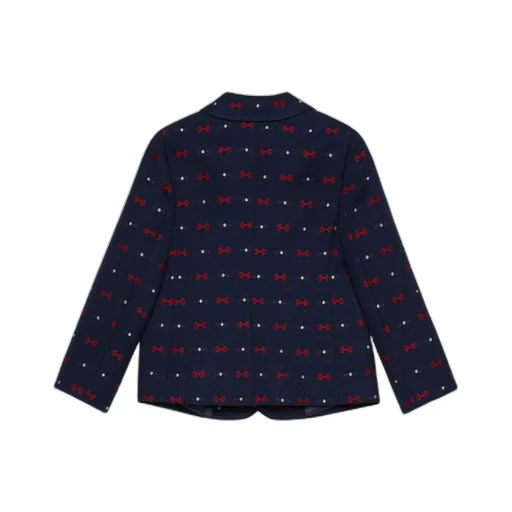 Children's Horsebit cotton wool jacket