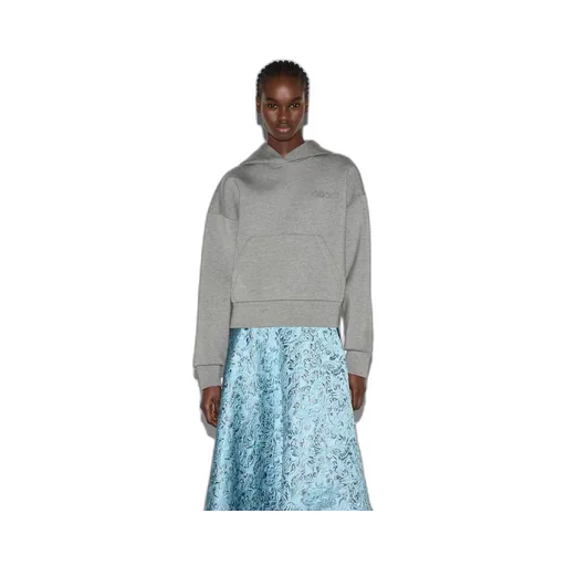 Viscose jersey hooded sweatshirt