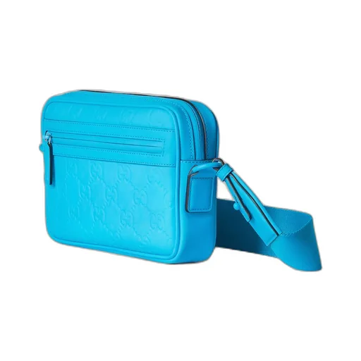 GG rubber-effect crossbody bag