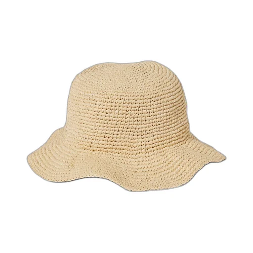 Straw hat with Gucci patch
