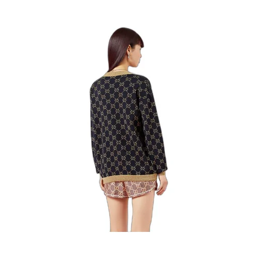 GG cotton lamé cardigan