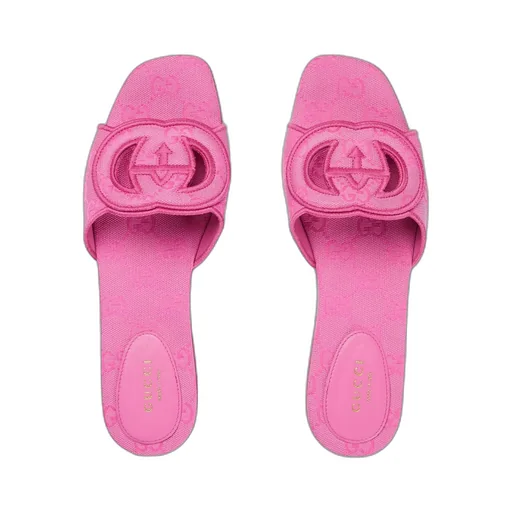 Women's Interlocking G slide sandal